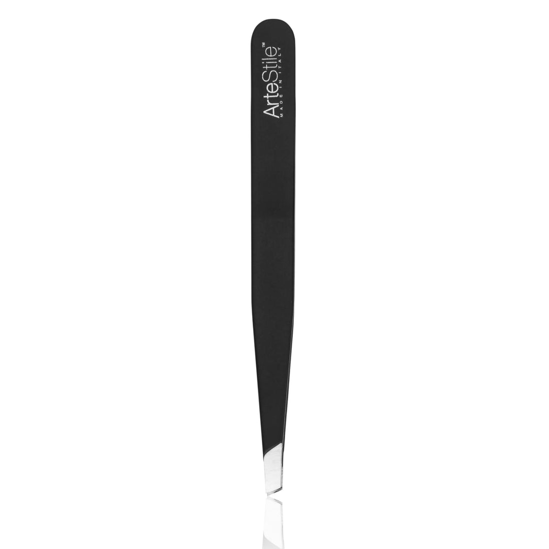 ArteStile Slanted-Tip Tweezers in Black