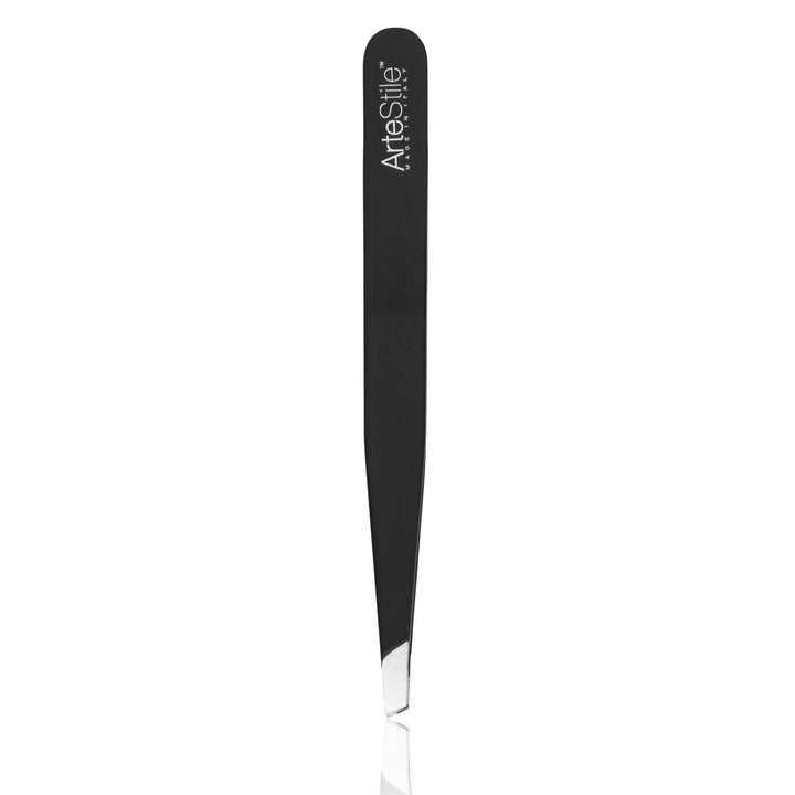 ArteStile Slanted-Tip Tweezers in Black