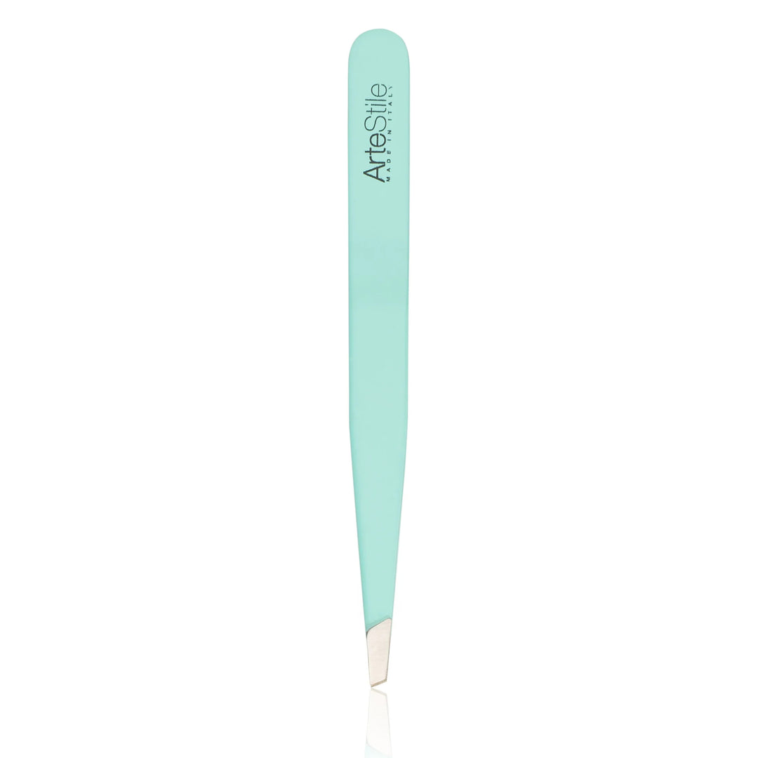 ArteStile Slanted-Tip Tweezers in Turquoise