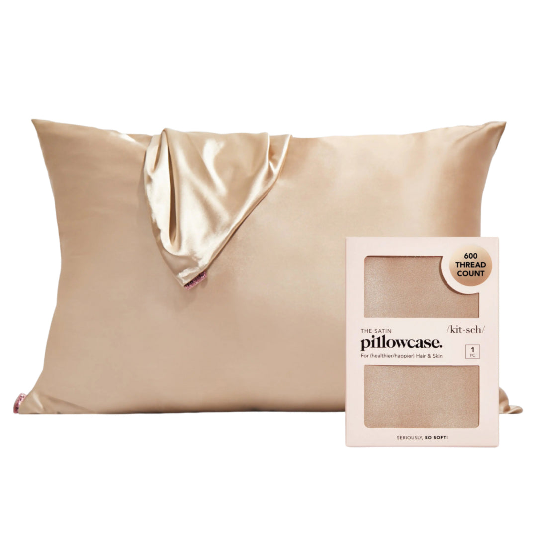 Kitsch Satin Pillow Case - Champagne