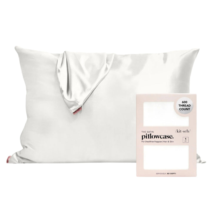 Kitsch Satin Pillow Case - Ivory