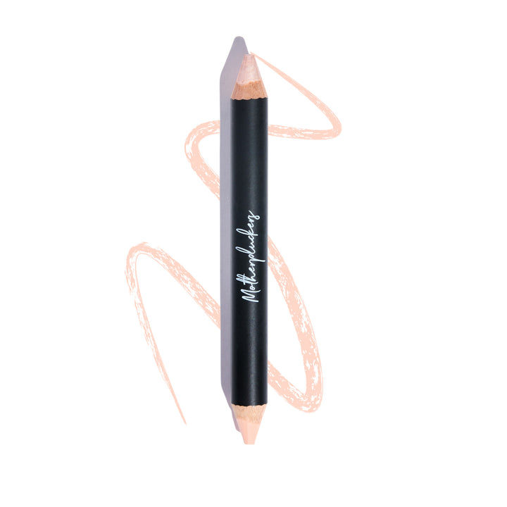 Motherpluckers Double-Ended Highliter Pencil in Cool Beige