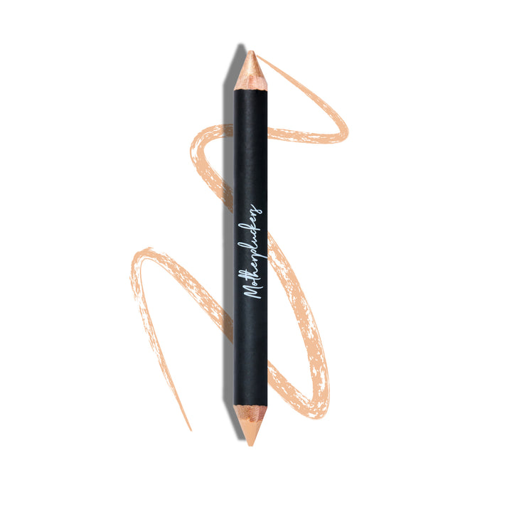 Motherpluckers Double-Ended Highliter Pencil in Warm Beige